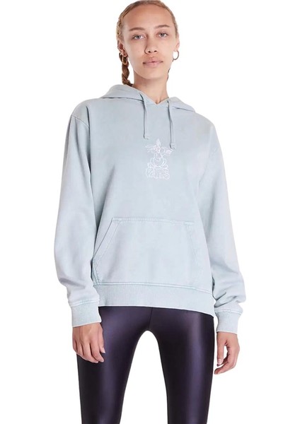 Called It Bff Hoodie Kadın Gri Sweatshirt