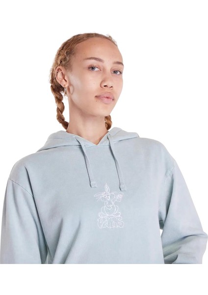 Called It Bff Hoodie Kadın Gri Sweatshirt