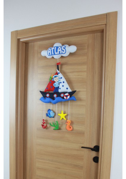 Atlas Isimli Denizci Bebek Odası Kapı Süsü fırsatları