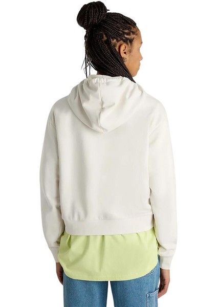 W Essentıal Ft Rlx Po Kadın Bej Sweatshirt