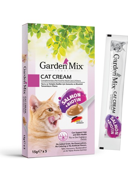 Nrtmsa Garden Mix Kedi Kremasi Somon+biotin 5 X 15 Gr X 3 Adet fiyatları