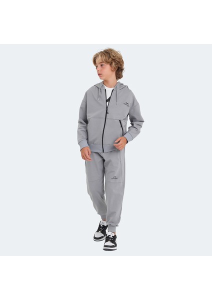 LOCAL Unisex Çocuk Eşofman Takımı Taş Gri