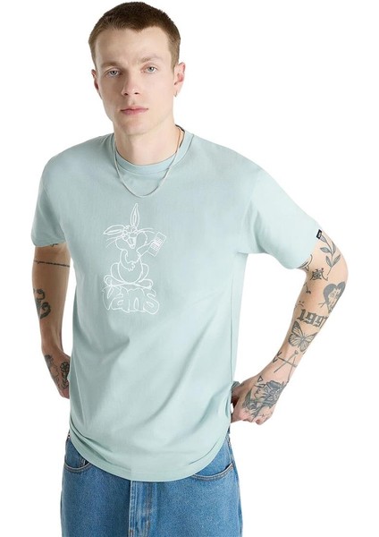 Crazy Eddy Ss Erkek Gri T-Shirt