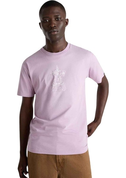 Crazy Eddy Ss Erkek Mor T-Shirt