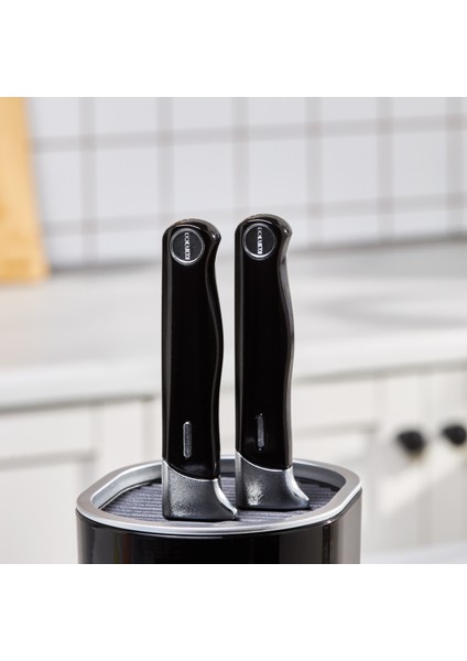 Mastermaid Siyah 6 Parça Standlı Bıçak Seti