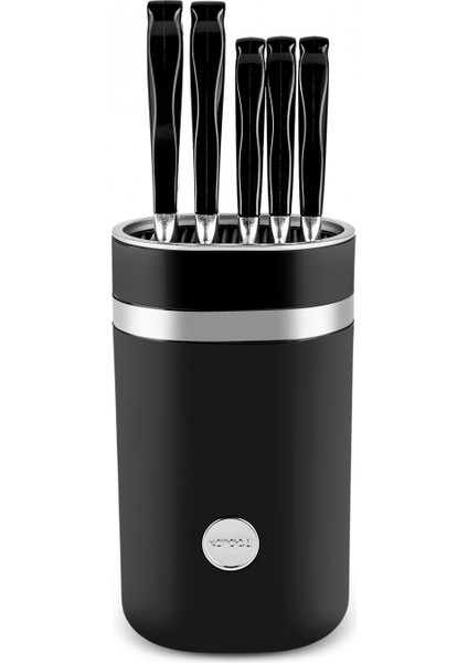 Mastermaid Siyah 6 Parça Standlı Bıçak Seti