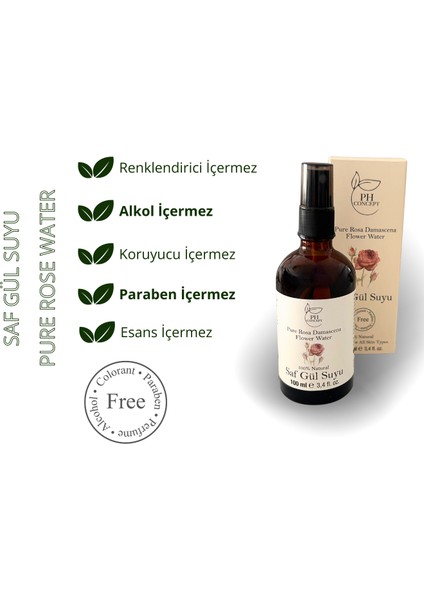 Doğal Lavanta Suyu 100 ml - Saf Gül Suyu 100 ml Ikili Set