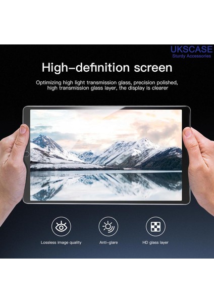 Samsung Galaxy Tab A9 8.7 İnç 2023 Uyumlu Sert Temperli Cam Ekran Koruyucu