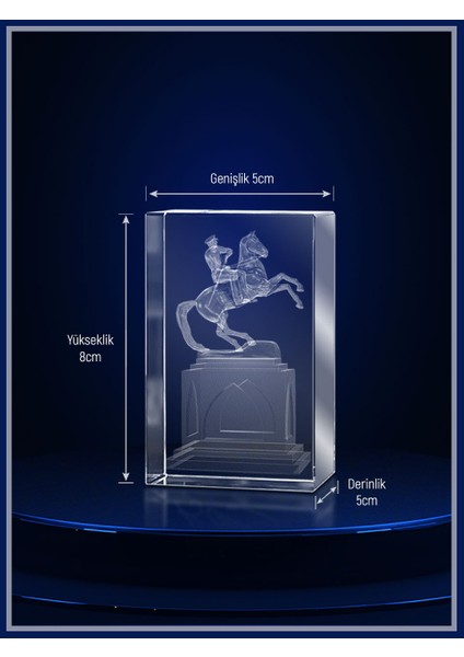 3D Kristal Atatürk 13 modelleri