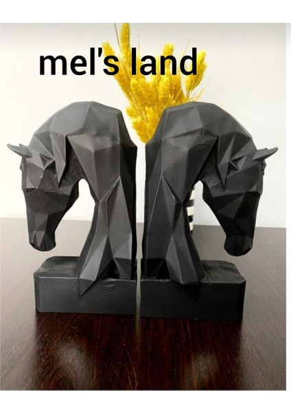 Siyah At Kitap Tutucu