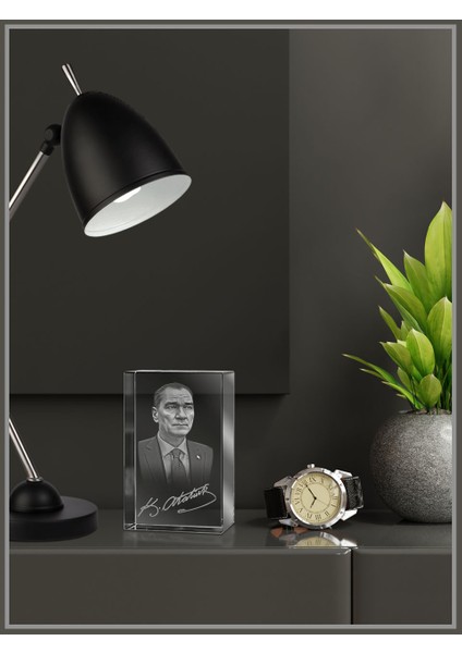 3D Kristal Atatürk 16