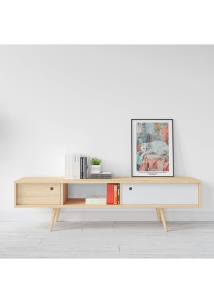 Sanatsal Beyaz Kedi Tablosu - Çerçevesiz Poster ile Evinize Şıklık Katın