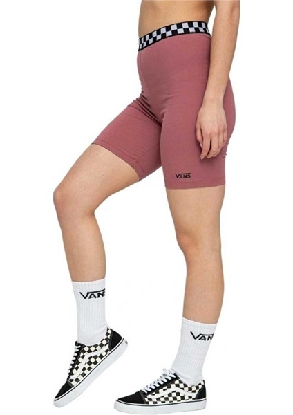 Checkerboard Leg Pembe Short Tayt modelleri