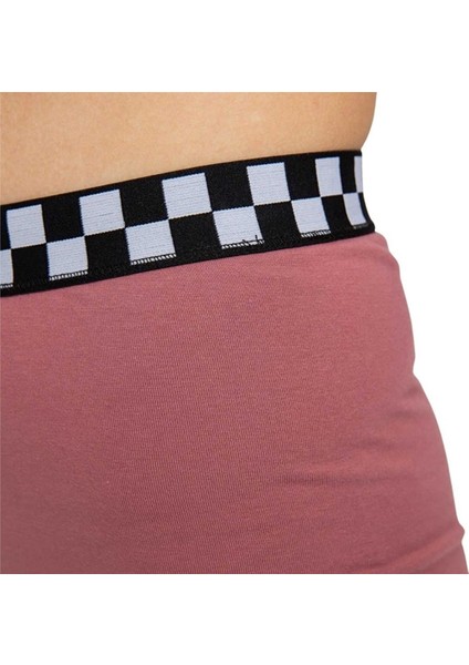 Checkerboard Leg Pembe Short Tayt indirimleri