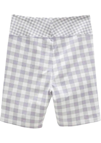 Mixed Up Gingham Mor Şort fiyatları