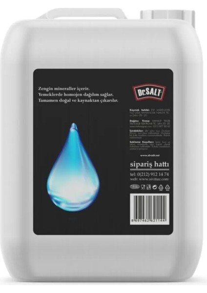 Dr. Salt 84 Mineralli Doğal SIVI TUZ - 5 Lt. - 6 Kg.