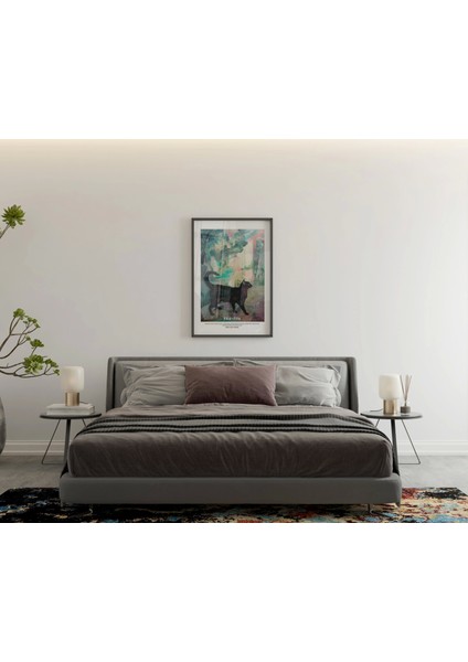 Eviniz Için Şık Kedili Tablo - Çerçevesiz Poster Alternatifi modelleri