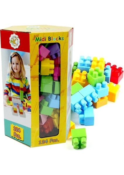 124 Parça Kutulu Midi Blok