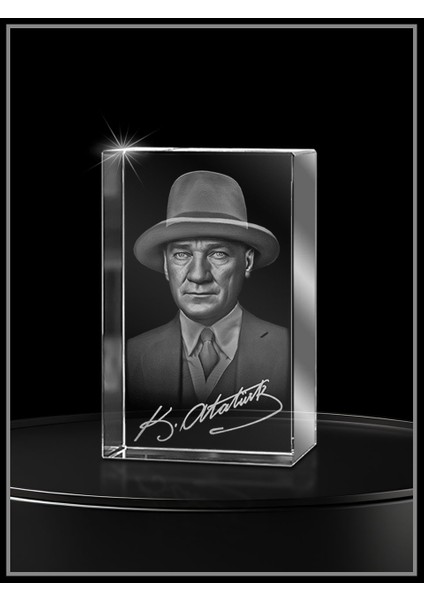 3D Kristal Atatürk 23