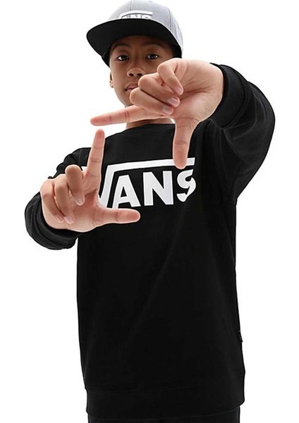 By Vans Classıc Crew Boys Siyah Sweatshirt