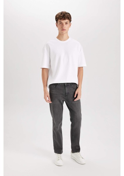 Sergio Regular Fit Normal Kalıp Normal Bel Boru Paça Jean Pantolon D0028AX24AU