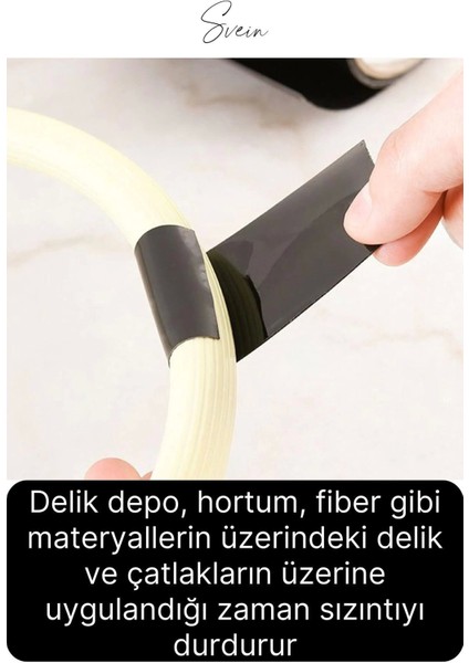 Süper Güçlü Su Geçirmez Sızdırmazlık Bandı Yama Bant Su Borusu Tamir Durdurma 48 mm x 1,2 mt