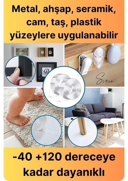 Premium Ekstra Güçlü Sızdırmaz Su Geçirmez Mutfak Lavabo Kenar Tamir Bandı Sakız Bant Çift Taraflı