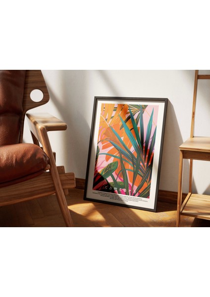 Bitki ve Ağaç Figürlü Dijital Baskı Tablo - Dekoratif Duvar Sanatı