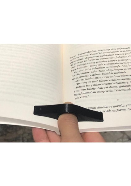 Siyah Kitap Sayfa Tutucu