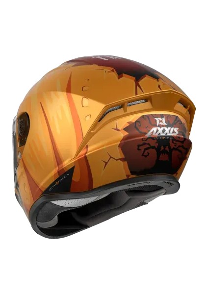 Axxıs Draken S Pumpkın C3 Matt Yellow