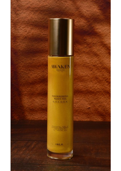 Awaken Aromatic Işıltılı, E Vitamini ve Allantoin İçerikli Yoğun Nemlendirici Vücut Bakım Yağı, Golden 100 ml fiyatları