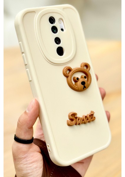 Redmi Note 8 Pro Ayıcık Desenli Sevimli 3 Boyutlu Tatlı Şirin Kamera Korumalı Silikon Shape Kılıf modelleri