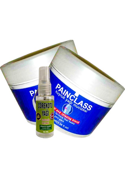Painclass Kuyruk Yağı Kremi 2 Tane CRK:030 Relax Blend Bakım Kremi + Yanında Hediye 30 ml Çörek Otu Yağı