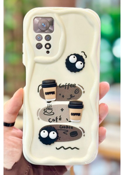 Redmi Note 11 Pro /12 Pro 4g Kahve Kurabiye Desenli 3 Boyutlu Şirin Parlak Tasarım Cookie Kılıf fiyatları