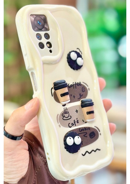 Redmi Note 11 Pro /12 Pro 4g Kahve Kurabiye Desenli 3 Boyutlu Şirin Parlak Tasarım Cookie Kılıf modelleri