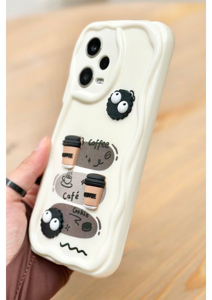 Redmi Note 12 Pro 5g Kahve Kurabiye Desenli 3 Boyutlu Şirin Parlak Tasarım Cookie Kılıf fırsatları