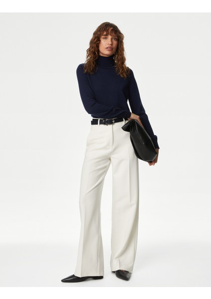 Tailored Fit Wide Leg Pantolon