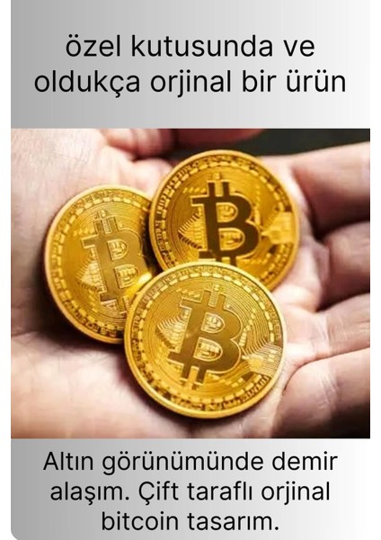 3 Adet Özel Seri Premium Bitcoin Madeni Para Kutulu Hediyelik Metal Hatıra Koleksiyon Kripto Coin fiyatları