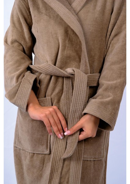 %100 Organik Pamuk Kapüşonlu Ekstra Yumuşak Kadın Bornoz fiyatları