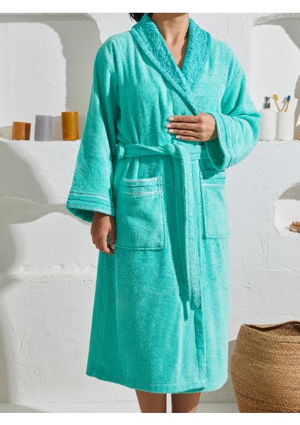 %100 Pamuk Özel Tasarım Ekstra Yumuşak Şalyaka Kadın Bornoz fiyatları