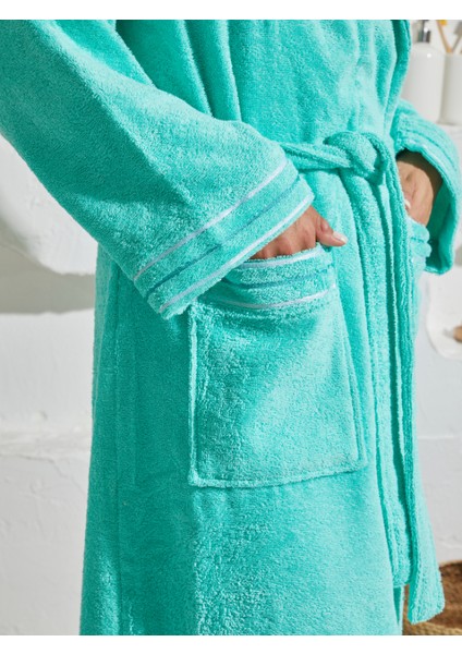 %100 Pamuk Özel Tasarım Ekstra Yumuşak Şalyaka Kadın Bornoz fırsatları