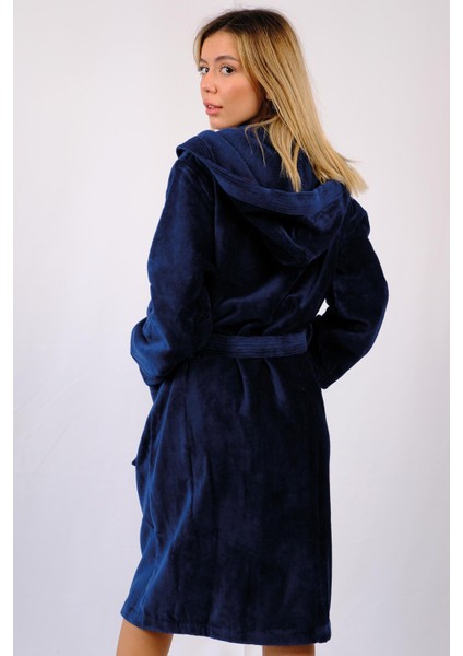 %100 Organik Pamuk Kapüşonlu Ekstra Yumuşak Kadın Bornoz modelleri