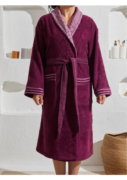 %100 Pamuk Özel Tasarım Ekstra Yumuşak Şalyaka Kadın Bornoz fiyatları