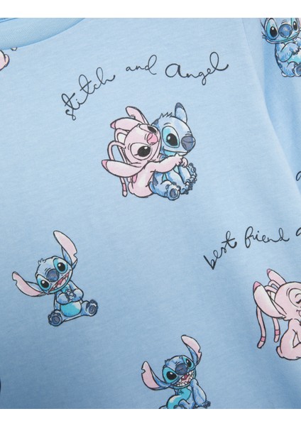 Saf Pamuklu Lilo & Stitch Pijama Takımı (3-16 Yaş)