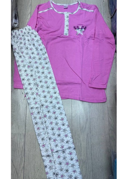 - Pembe Yıldız Desen Penye Pijama Takımı- Xl Beden modelleri