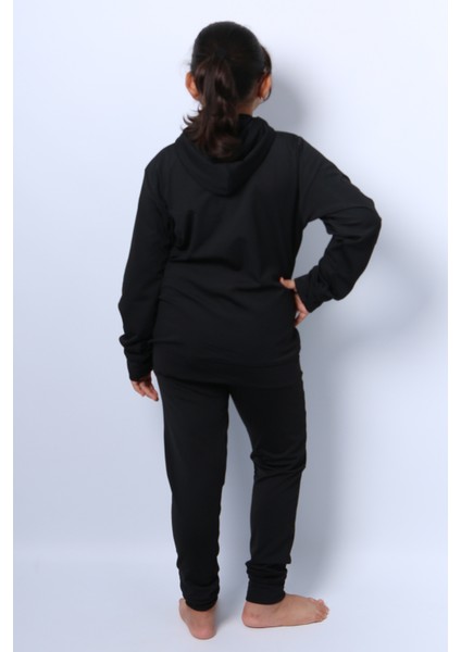 Kız Çocuk Eşofman Takımı Kapşonlu Fermuarlı Ribanalı C59 modelleri