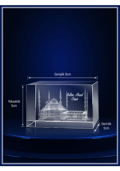 3D Kristal Sultanahmet Camii