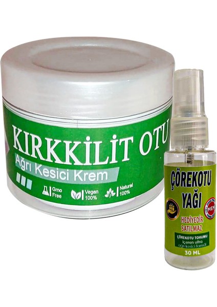Kırkkilit 100 ml Vücut Relax Kremi CRK:018 Bölgesel Bakım Kremi + ve Hediye 30 ml Çörek Otu Yağı