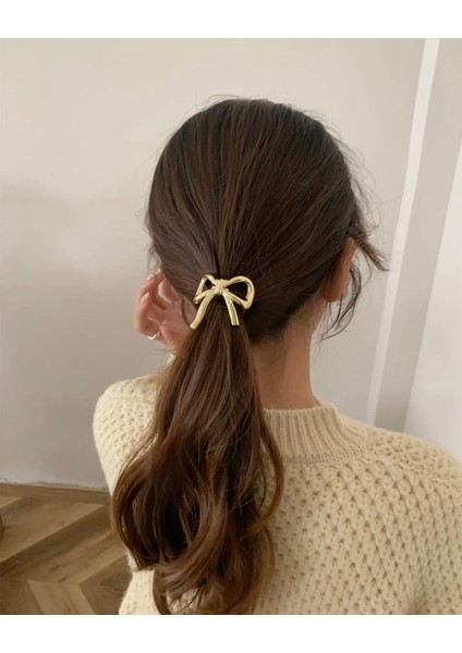 Âlâ Atelier Pinterest Tokası Gold Fiyonk Bombeli Lastik Toka