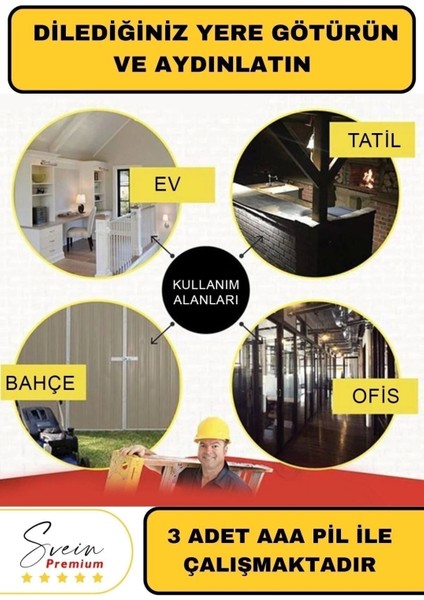 Taşınabilir Cep Boy Pilli Mıknatıslı Katlanır Ayaklı Kamp Bahçe Ev Için Mini Cob Projektör LED Işık